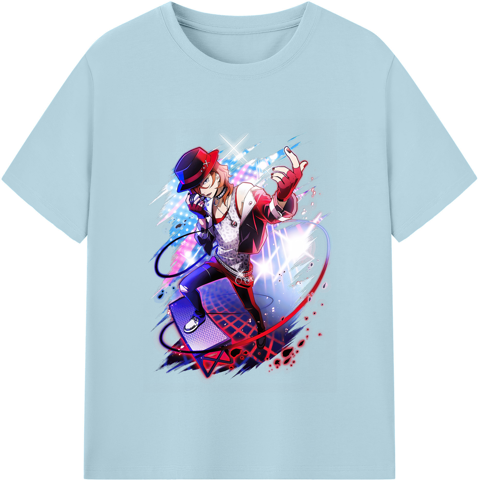 （画像用） 文豪ストレイドッグス Bungo Stray Dogs 綿100％半袖Tシャツ（フロントプリント）
